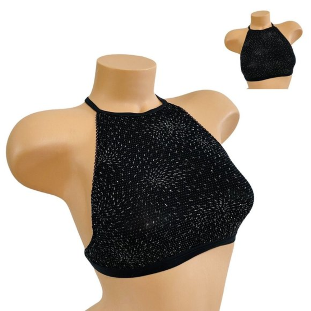 Victoria's Secret EXTRA SMALL Very Sexy Monowire Unlined High Neck Bra Black NEW